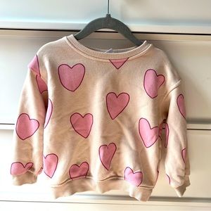 Zara Hearts Sweatshirt